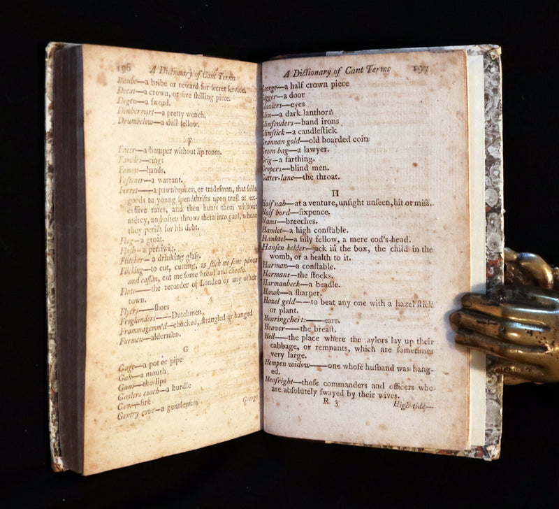 1789 Scarce Book - Life And Adventures Of Bampfylde-Moore Carew, Gypsies, America, Cant Language.