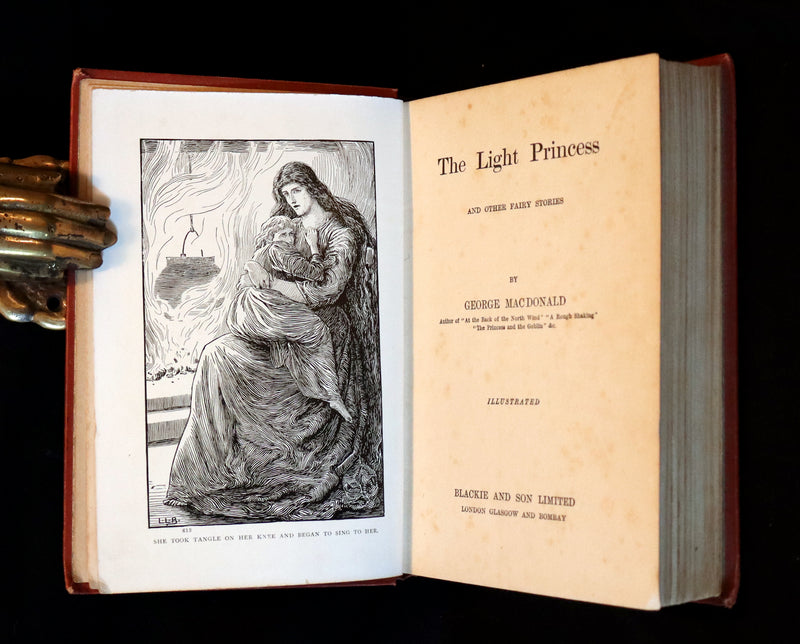 1910 Scarce Edition - THE LIGHT PRINCESS by George Macdonald illustrated by Leonard Leslie Brooke.