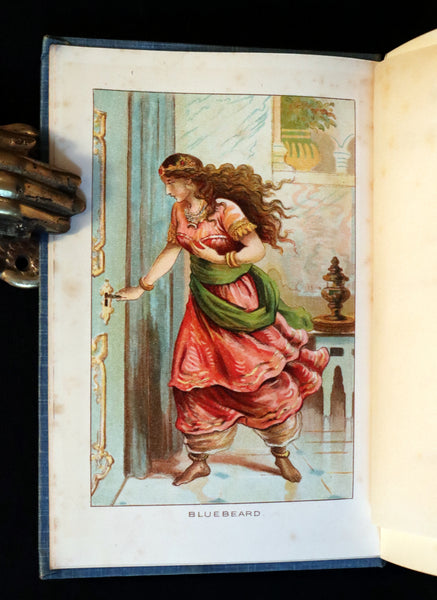 1890 Rare Victorian Book -  The OLD OLD FAIRY TALES Collected by Mrs Valentine. Illustrated.