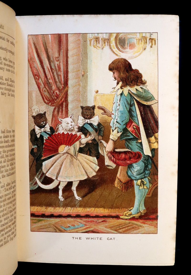 1890 Rare Victorian Book -  The OLD OLD FAIRY TALES Collected by Mrs Valentine. Illustrated.