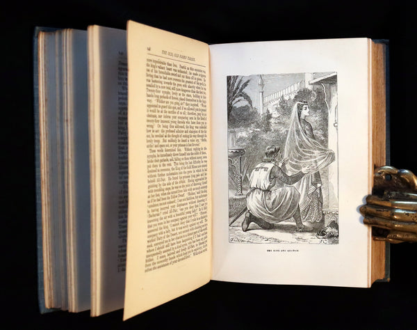 1890 Rare Victorian Book -  The OLD OLD FAIRY TALES Collected by Mrs Valentine. Illustrated.