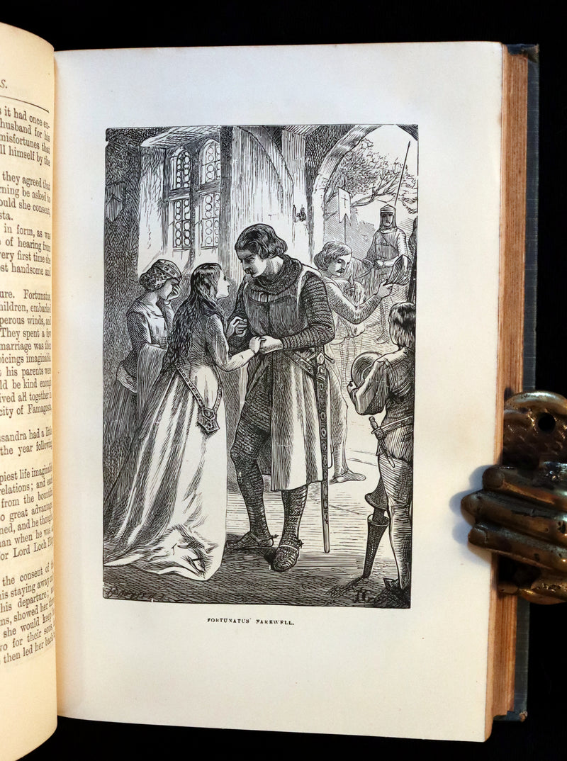 1890 Rare Victorian Book -  The OLD OLD FAIRY TALES Collected by Mrs Valentine. Illustrated.