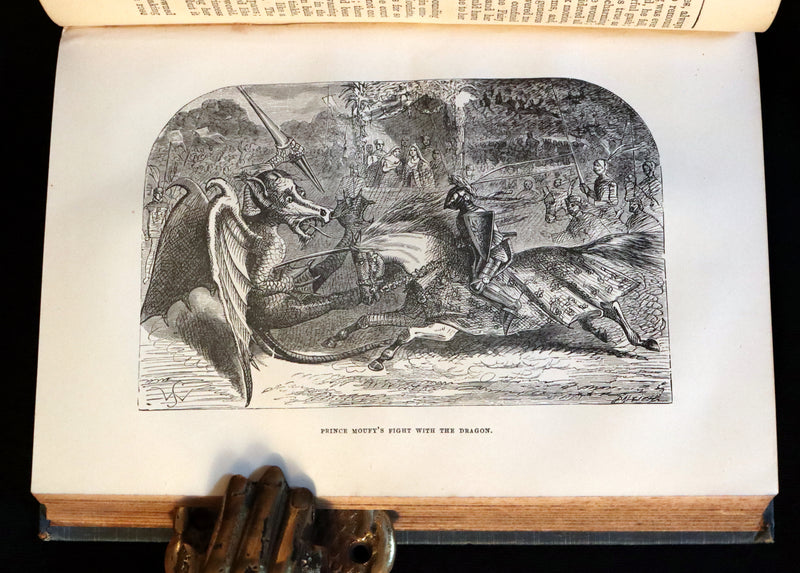 1890 Rare Victorian Book -  The OLD OLD FAIRY TALES Collected by Mrs Valentine. Illustrated.