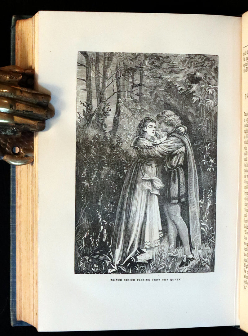 1890 Rare Victorian Book -  The OLD OLD FAIRY TALES Collected by Mrs Valentine. Illustrated.