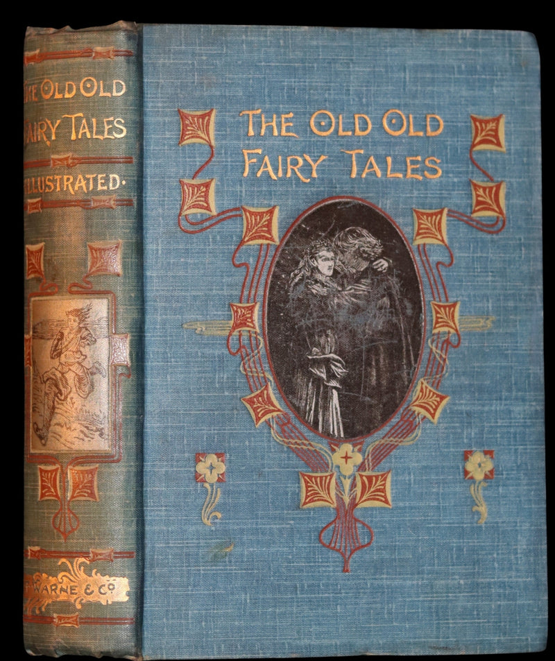 1890 Rare Victorian Book -  The OLD OLD FAIRY TALES Collected by Mrs Valentine. Illustrated.