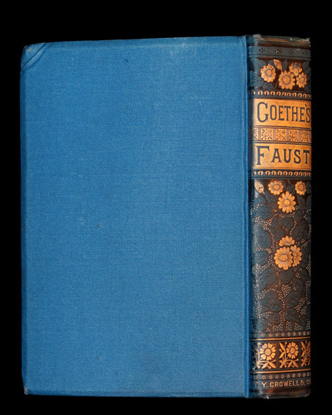 1890 Rare Victorian Book - FAUST A Tragedy in two parts by Goethe. Illustrated.