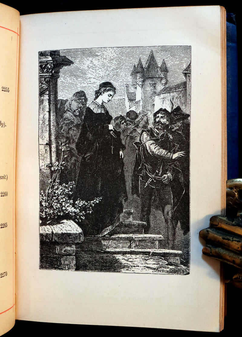 1890 Rare Victorian Book - FAUST A Tragedy in two parts by Goethe. Illustrated.