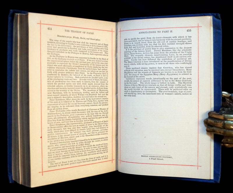 1890 Rare Victorian Book - FAUST A Tragedy in two parts by Goethe. Illustrated.
