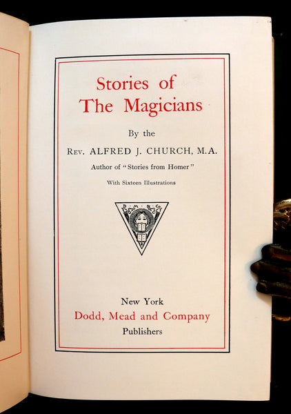 1886 Scarce Book - STORIES of The MAGICIANS by Alfred Church. Illustrated.
