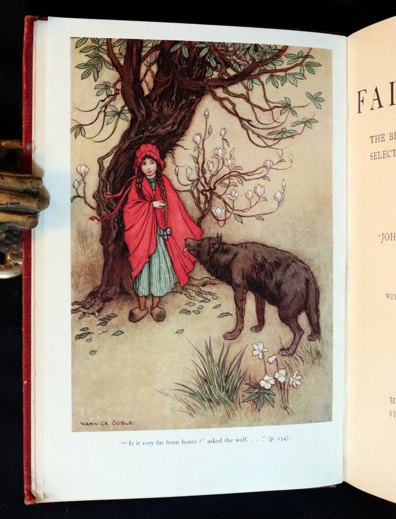 1923 Rare 1st Octavo Edition - THE FAIRY BOOK by Dinah CRAIK Illustrated by Warwick Goble.