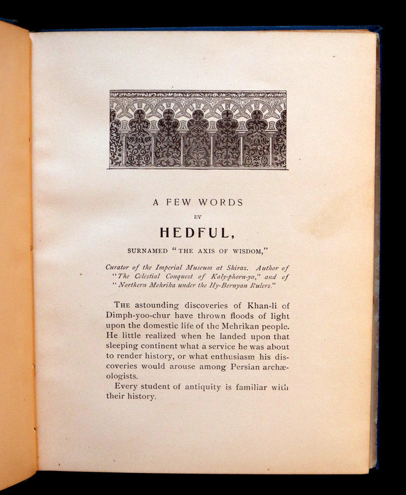 1891 Rare Precursors of Science Fiction Book - The Last American by John Ames Mitchell.