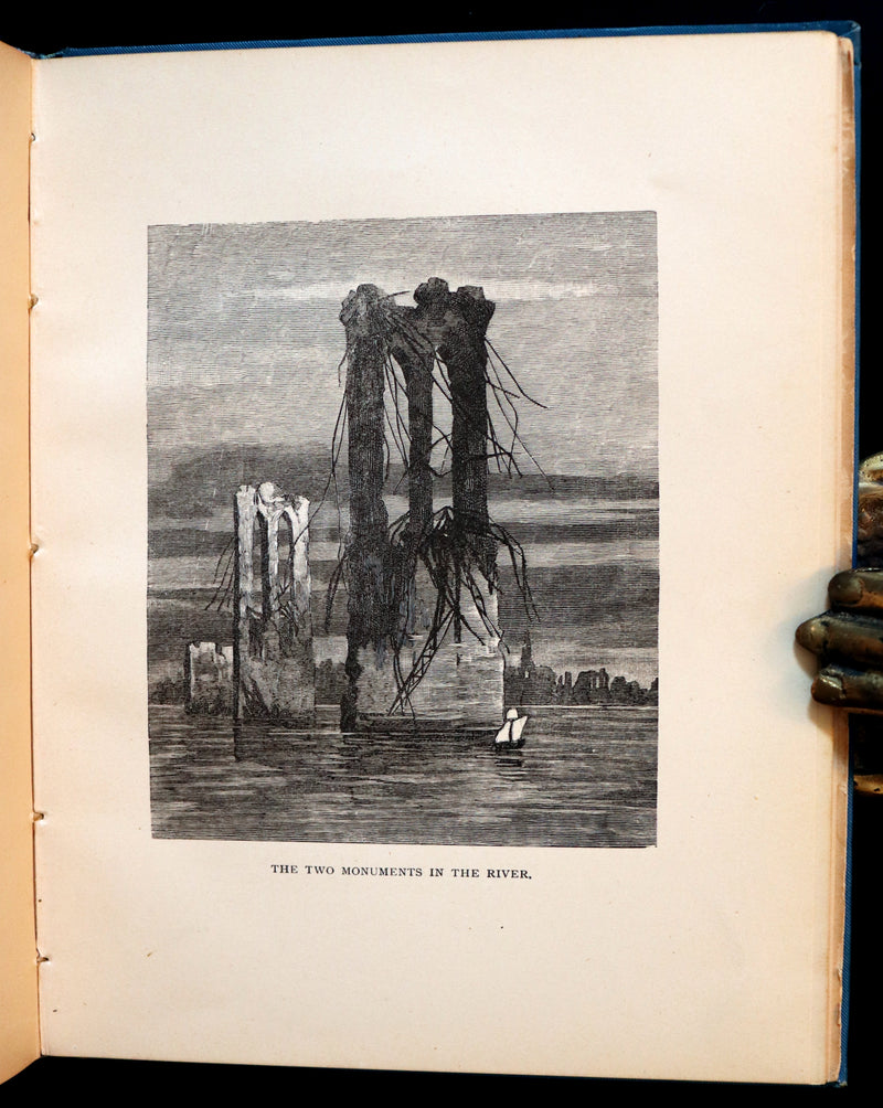 1891 Rare Precursors of Science Fiction Book - The Last American by John Ames Mitchell.