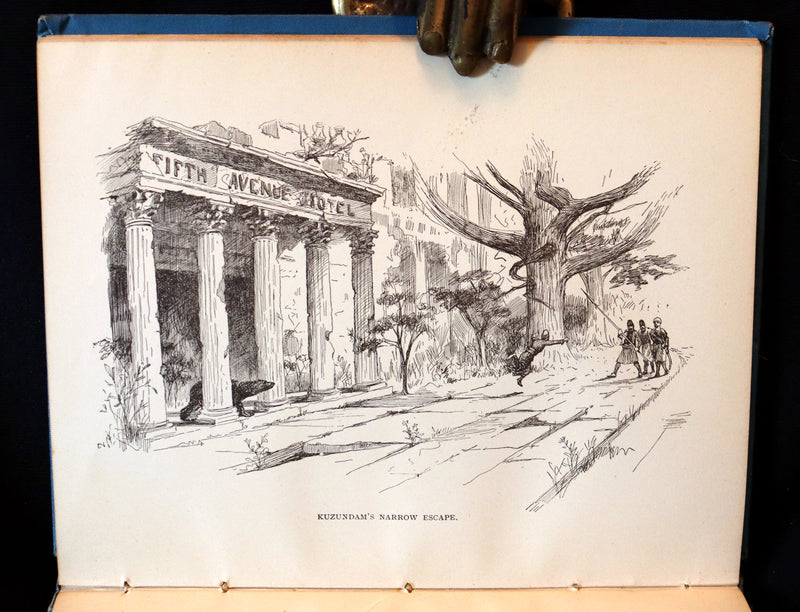 1891 Rare Precursors of Science Fiction Book - The Last American by John Ames Mitchell.