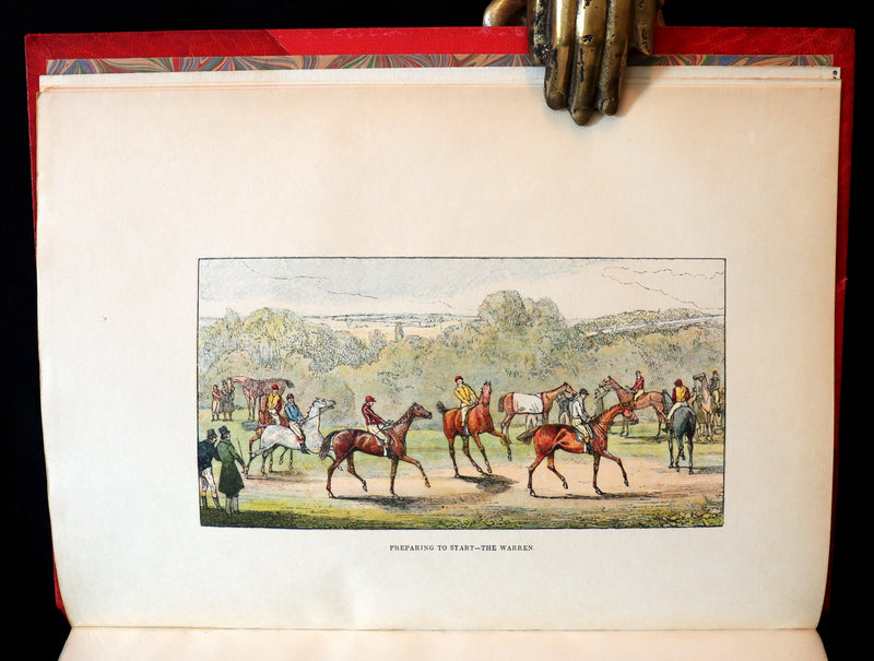 1898 Rare Bayntun Binding - The Chase, the Road, and the Turf by Nimrod and illustrated by Alken.