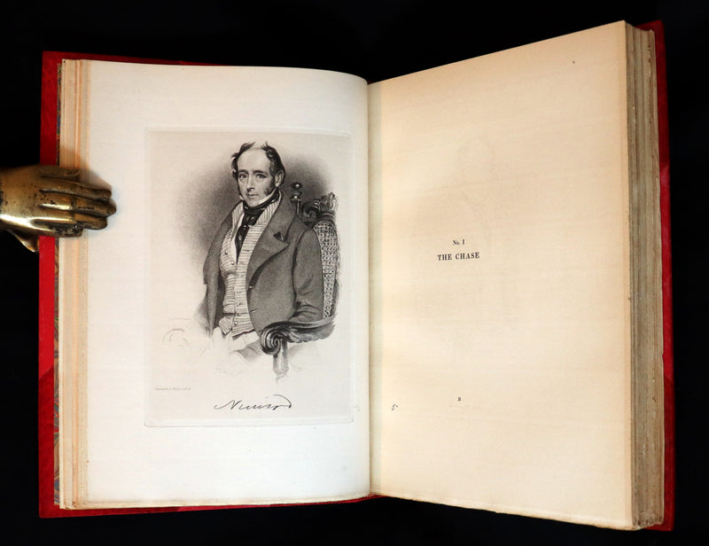 1898 Rare Bayntun Binding - The Chase, the Road, and the Turf by Nimrod and illustrated by Alken.