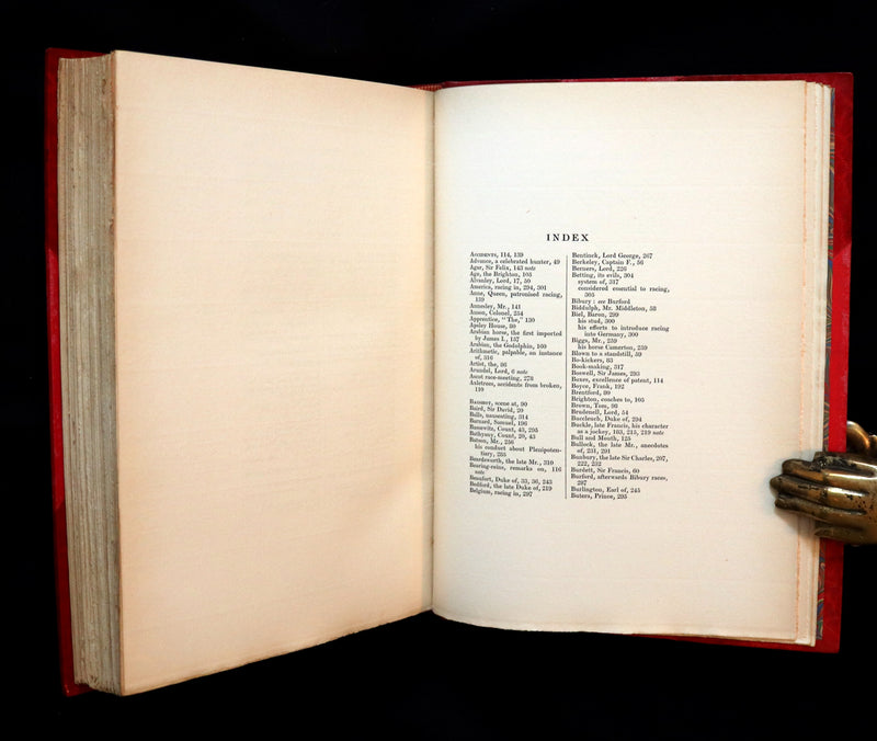 1898 Rare Bayntun Binding - The Chase, the Road, and the Turf by Nimrod and illustrated by Alken.