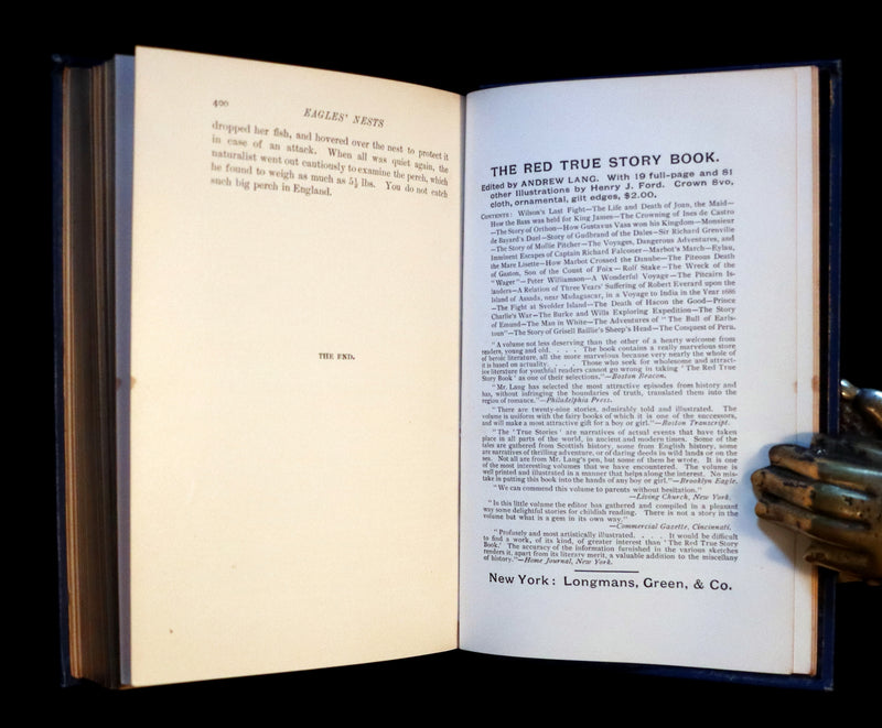 1896 First Edition Book - The Animal Story Book by Andrew Lang Illustrated by H. J. FORD.