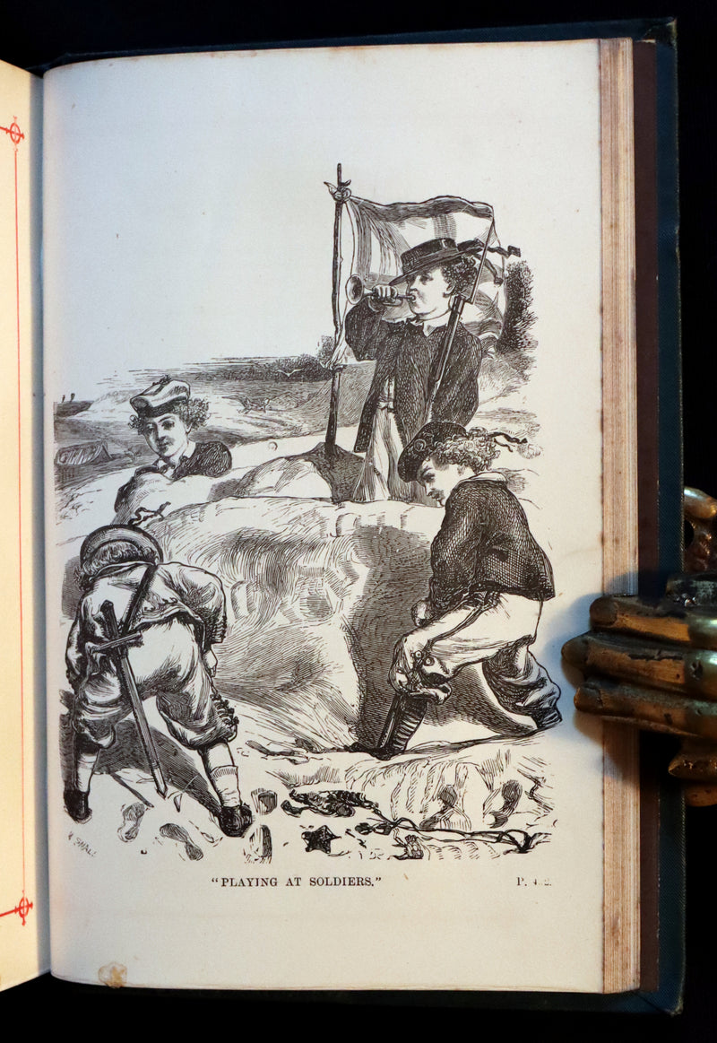 1880 Rare Victorian Book - POEMS by THOMAS HOOD with Illustrations by William Small.