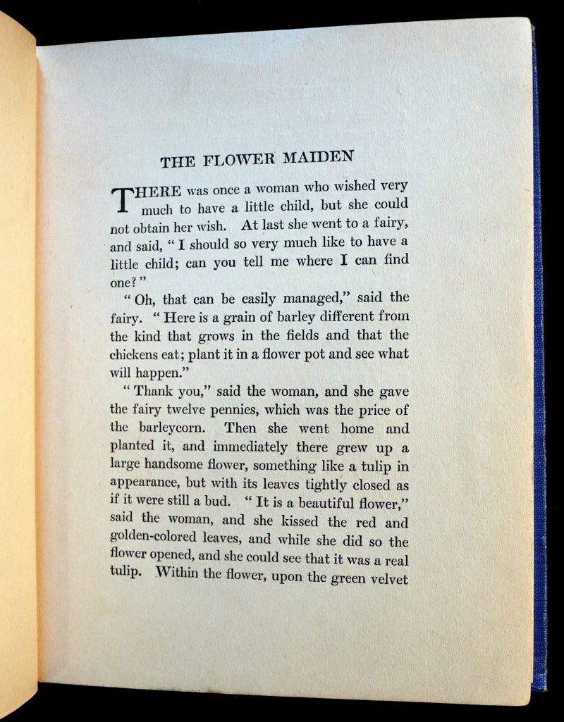 1922 Scarce George W. Jacobs Edition - Andersen's FLOWER MAIDEN illustrated by Elenore Abbott.
