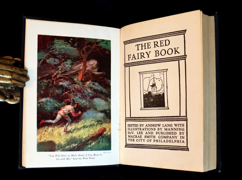 1925 Rare Edition - The RED FAIRY BOOK by Andrew Lang Illustrated by Manning de Villeneuve Lee.
