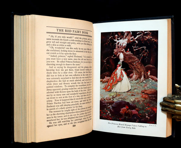 1925 Rare Edition - The RED FAIRY BOOK by Andrew Lang Illustrated by Manning de Villeneuve Lee.