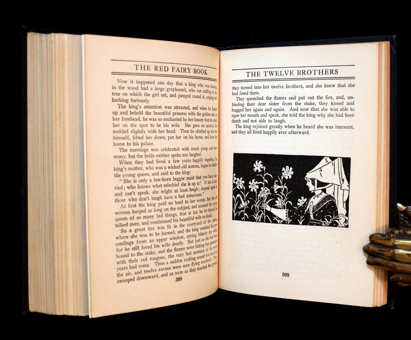 1925 Rare Edition - The RED FAIRY BOOK by Andrew Lang Illustrated by Manning de Villeneuve Lee.