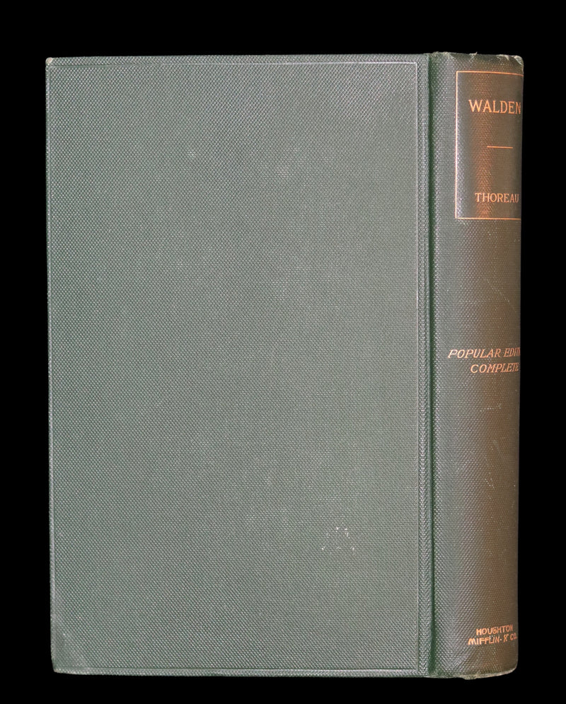 1897 Rare Book - WALDEN or, Life in the Woods by Henry David Thoreau.