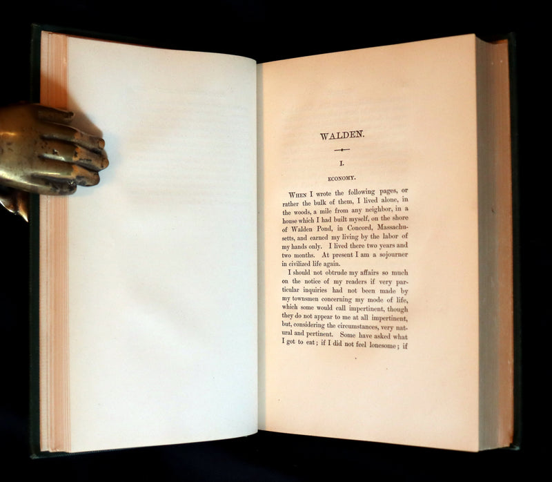 1897 Rare Book - WALDEN or, Life in the Woods by Henry David Thoreau.