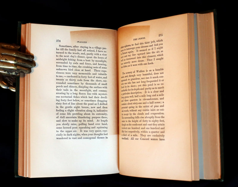 1897 Rare Book - WALDEN or, Life in the Woods by Henry David Thoreau.