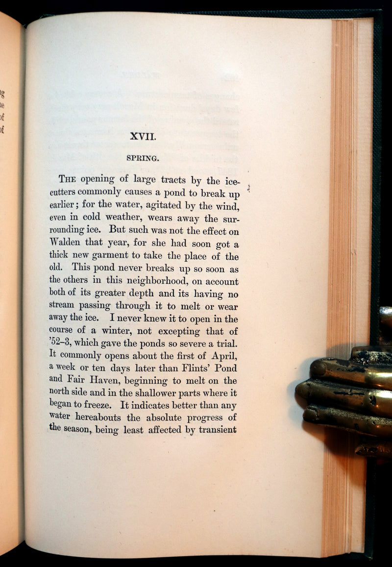 1897 Rare Book - WALDEN or, Life in the Woods by Henry David Thoreau.
