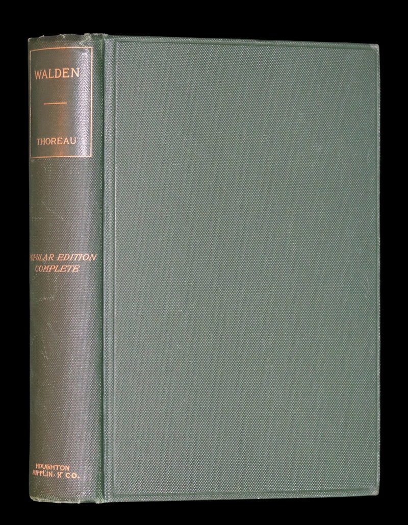 1897 Rare Book - WALDEN or, Life in the Woods by Henry David Thoreau.