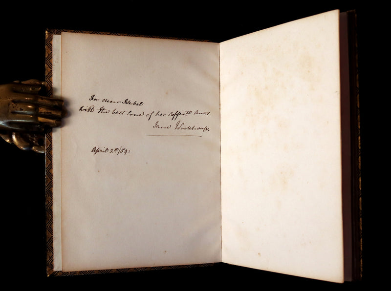 1856 Rare Victorian Book - EVANGELINE - A tale of Acadie by Henry Wadsworth Longfellow. Illustrated.