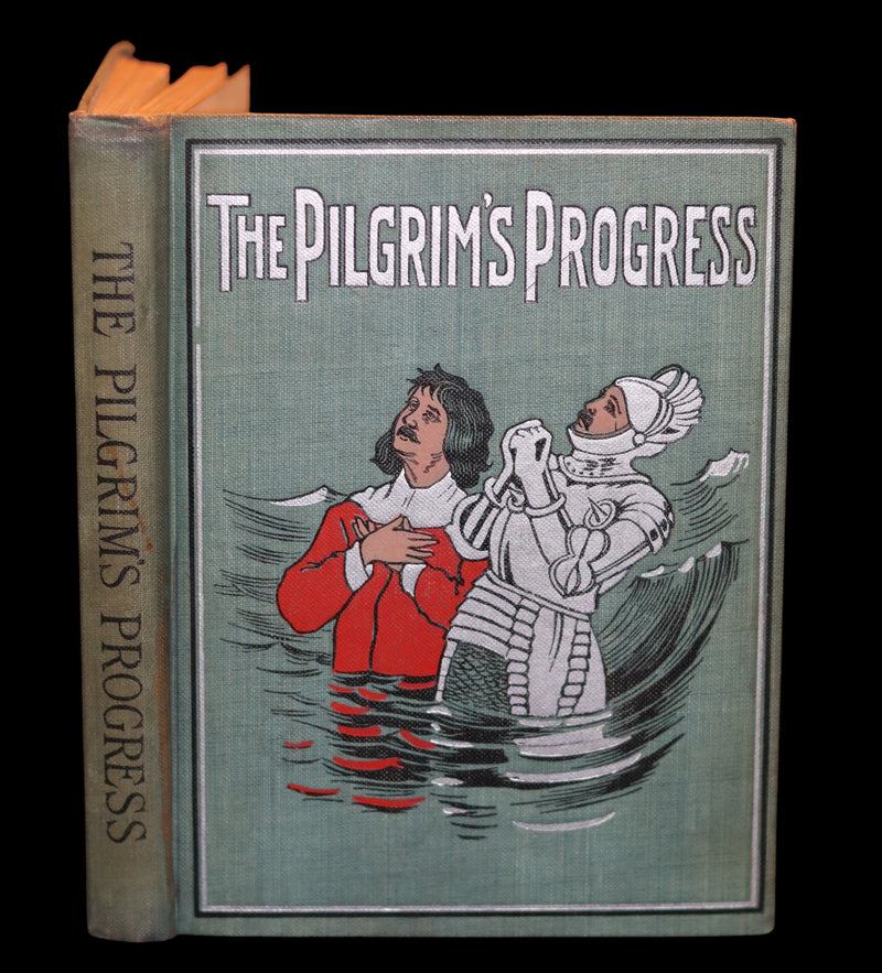 1900 Rare Book - The Pilgrim's Progress with Illustrations in Colors. By John Bunyan.
