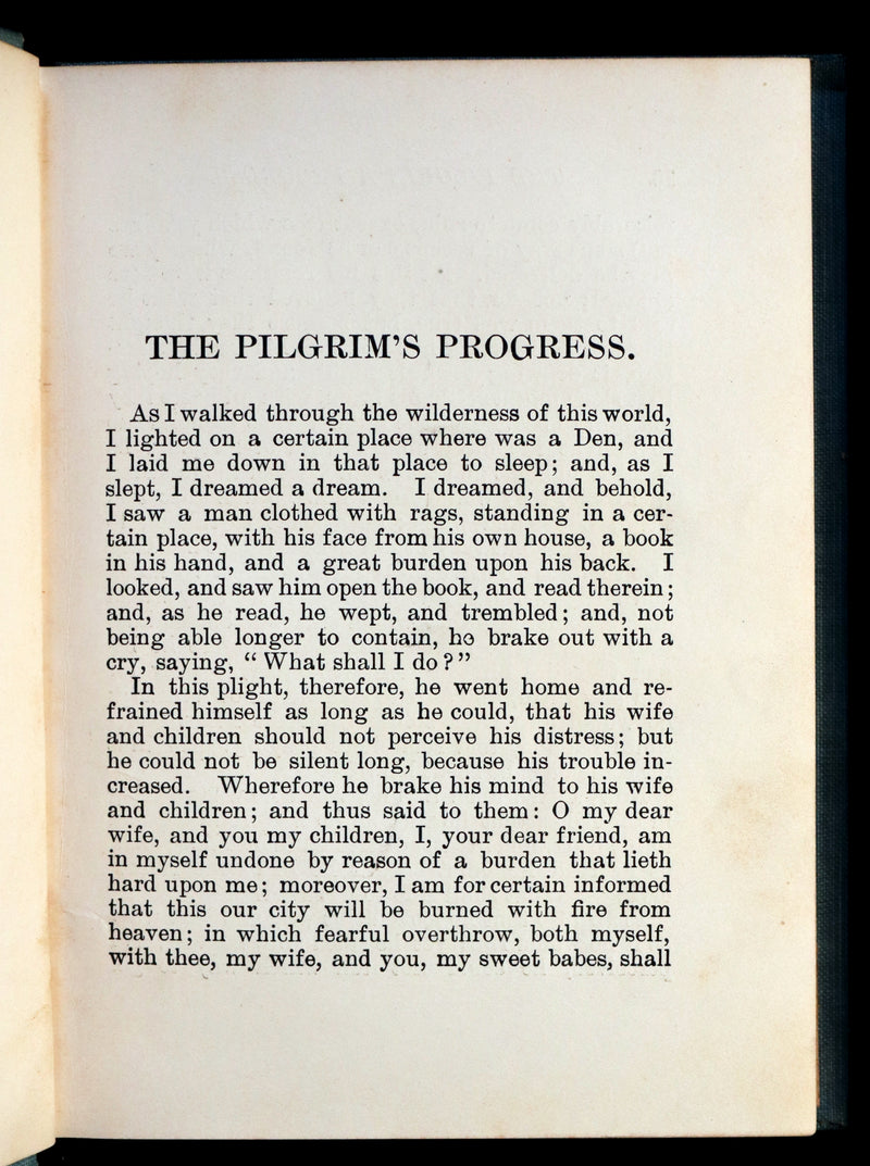 1900 Rare Book - The Pilgrim's Progress with Illustrations in Colors. By John Bunyan.