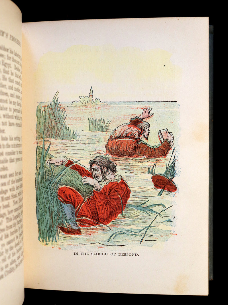 1900 Rare Book - The Pilgrim's Progress with Illustrations in Colors. By John Bunyan.