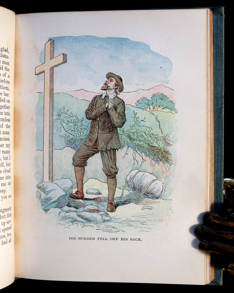 1900 Rare Book - The Pilgrim's Progress with Illustrations in Colors. By John Bunyan.