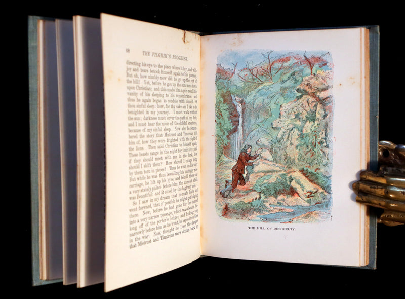 1900 Rare Book - The Pilgrim's Progress with Illustrations in Colors. By John Bunyan.