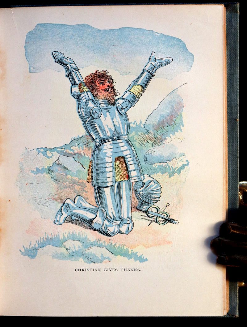 1900 Rare Book - The Pilgrim's Progress with Illustrations in Colors. By John Bunyan.