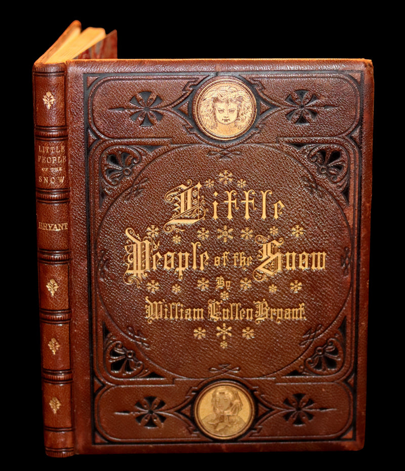 1873 Rare Romantic 1st Edition - The Little People of the Snow by William Cullen Bryant.