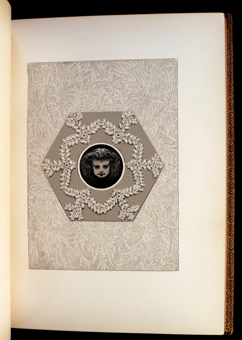 1873 Rare Romantic 1st Edition - The Little People of the Snow by William Cullen Bryant.