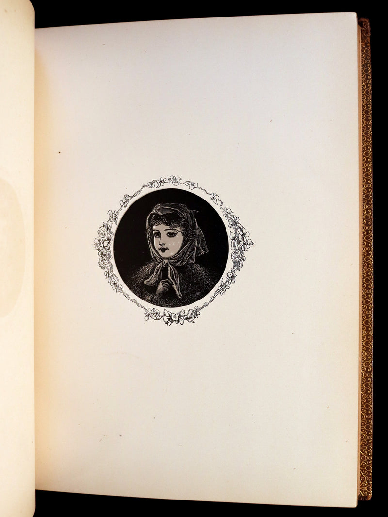 1873 Rare Romantic 1st Edition - The Little People of the Snow by William Cullen Bryant.