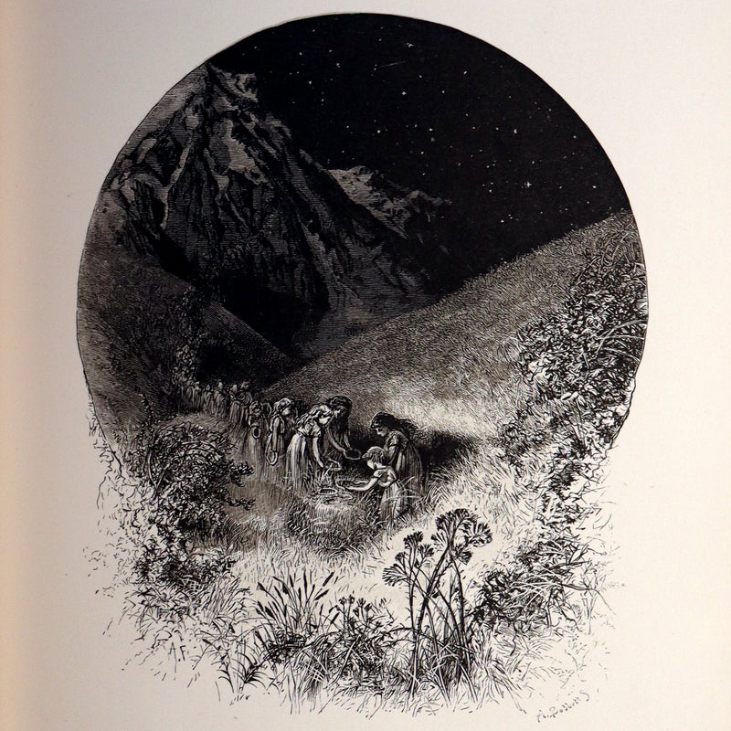 1873 Rare Romantic 1st Edition - The Little People of the Snow by William Cullen Bryant.