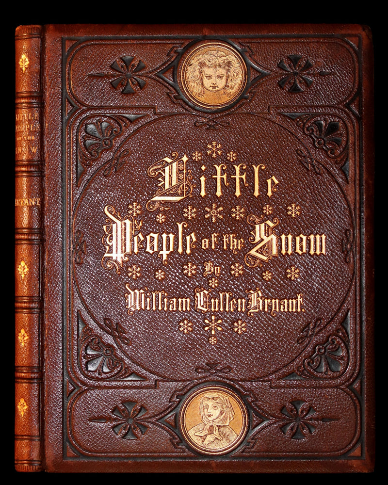 1873 Rare Romantic 1st Edition - The Little People of the Snow by William Cullen Bryant.
