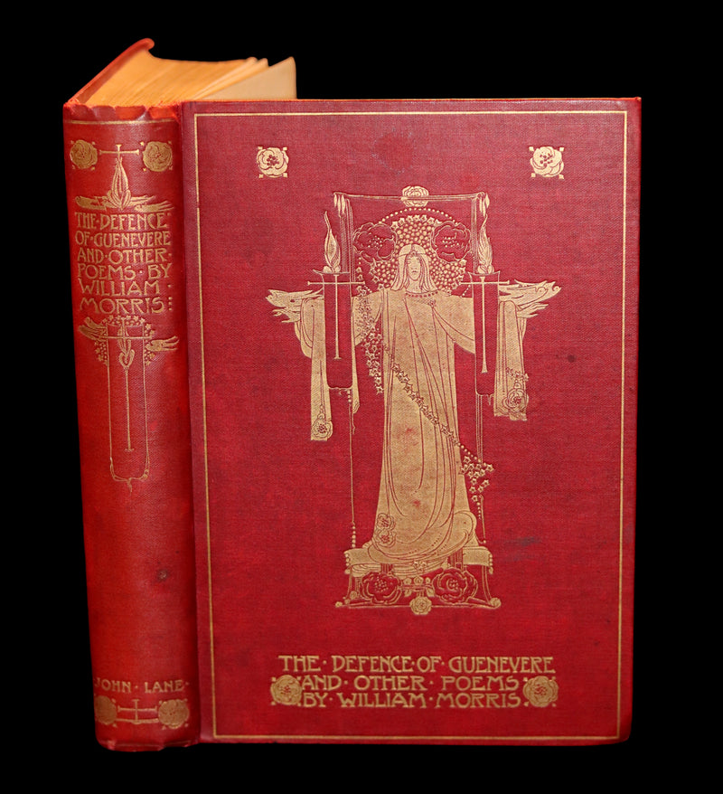 1904 Pre-Raphaelite Poetry - The DEFENCE Of GUENEVERE by William Morris. First Illustrated Edition by Jessie M. King.
