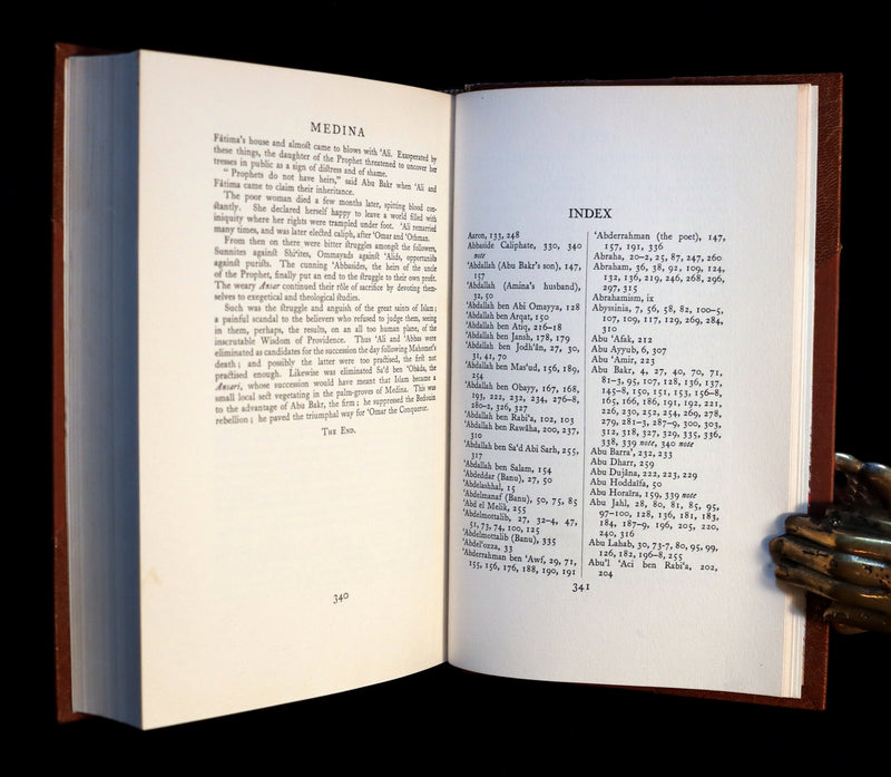 1930 Rare 1stED bound by Bayntun - The Life of Mahomet (The Life of Mohammed) by Emile Dermenghem.