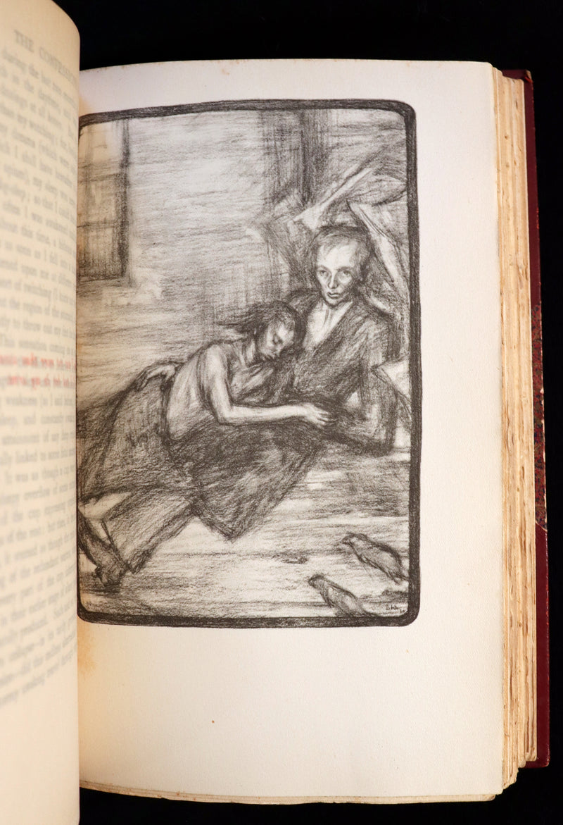 1930 Rare Book - Confessions of an English Opium-Eater by De Quincey. First Illustrated Edition by Sonia Woolf.