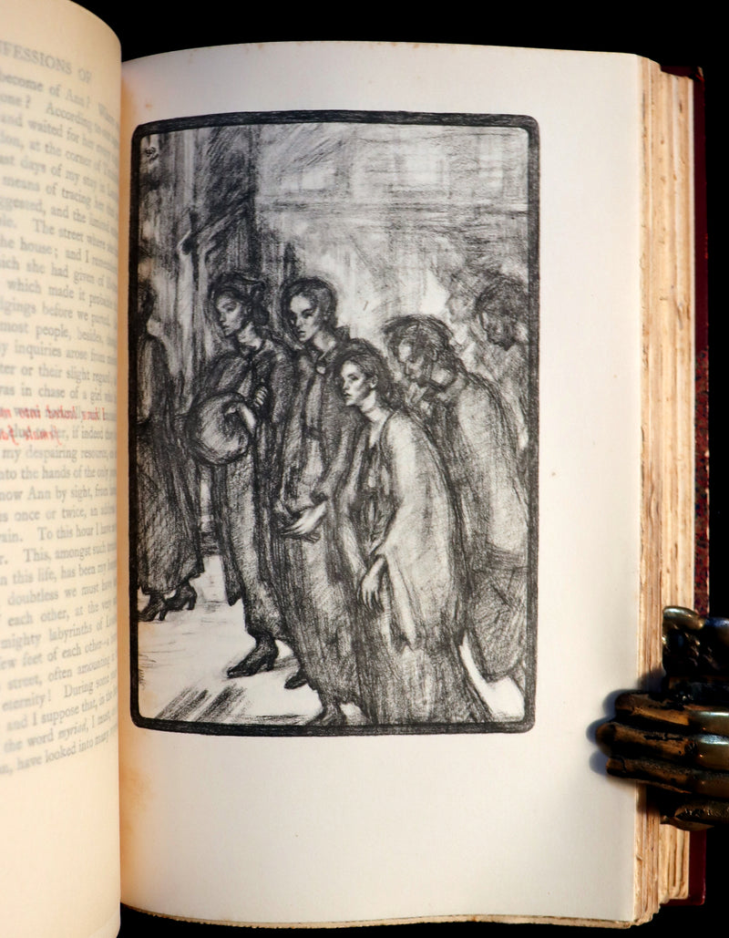 1930 Rare Book - Confessions of an English Opium-Eater by De Quincey. First Illustrated Edition by Sonia Woolf.
