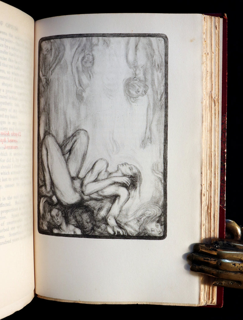 1930 Rare Book - Confessions of an English Opium-Eater by De Quincey. First Illustrated Edition by Sonia Woolf.