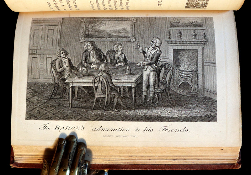 1867 Rare First Edition - The Travels and Surprising Adventures of Baron MUNCHAUSEN. Illustrated by Cruikshank.