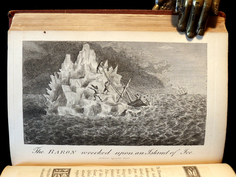 1867 Rare First Edition - The Travels and Surprising Adventures of Baron MUNCHAUSEN. Illustrated by Cruikshank.
